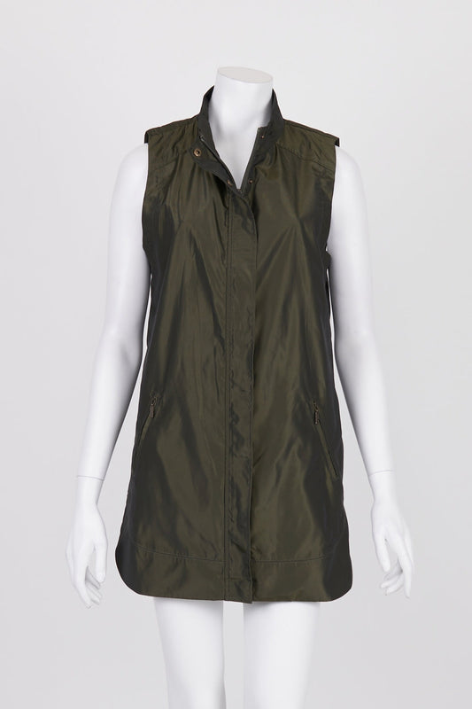 Yarra Trail Khaki Sleeveless Jacket 10