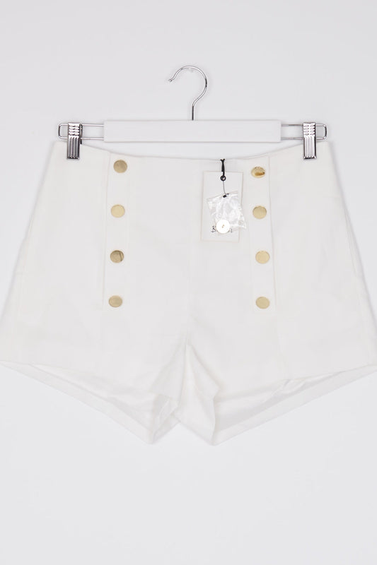 Bardot Ivory Tailored Shorts 10