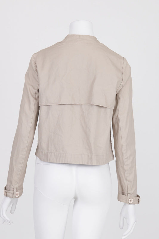 Witchery Beige Button Front Jacket 8