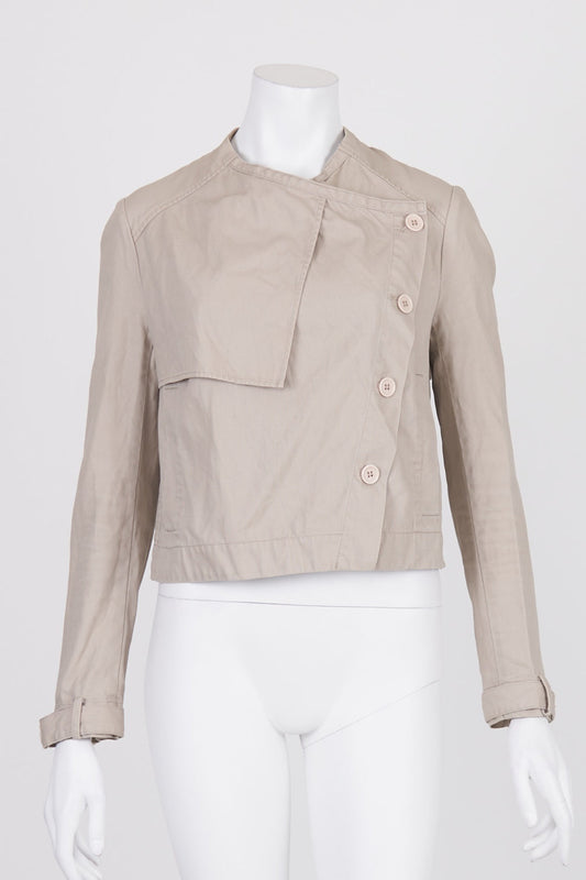 Witchery Beige Button Front Jacket 8