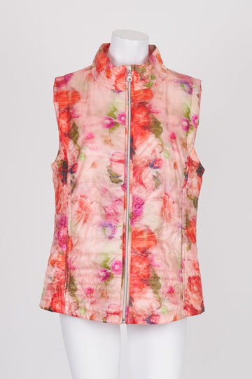 Goondiwindi Cotton Pink Patterned Zip Front Vest 12