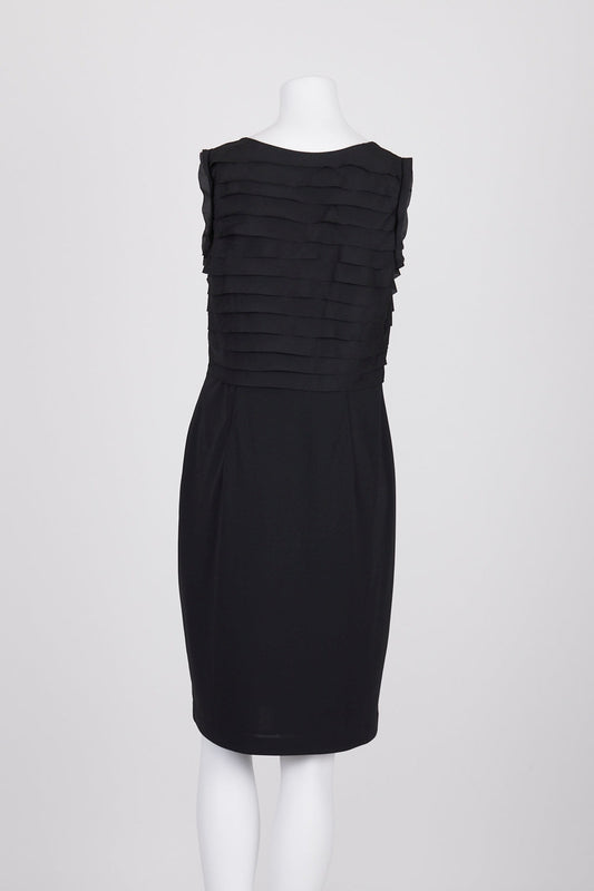 Gallery Black Layered Sleeveless Dress 12