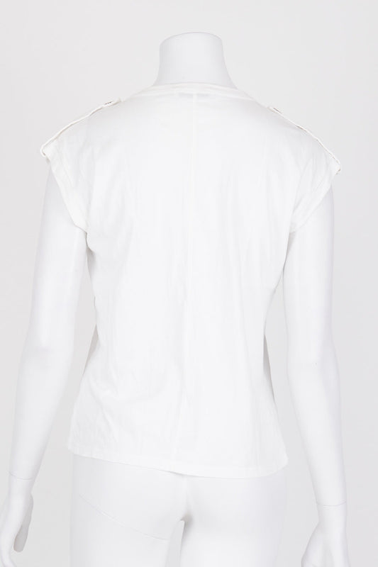 Sportscraft White Sleeveless Top XS