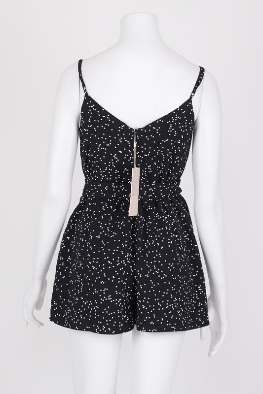 Keepsake The Label Black and White Polka Dot Playsuit S