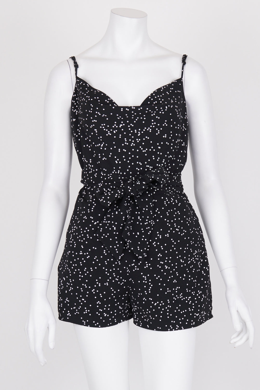 Keepsake The Label Black and White Polka Dot Playsuit S