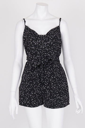 Keepsake The Label Black and White Polka Dot Playsuit S