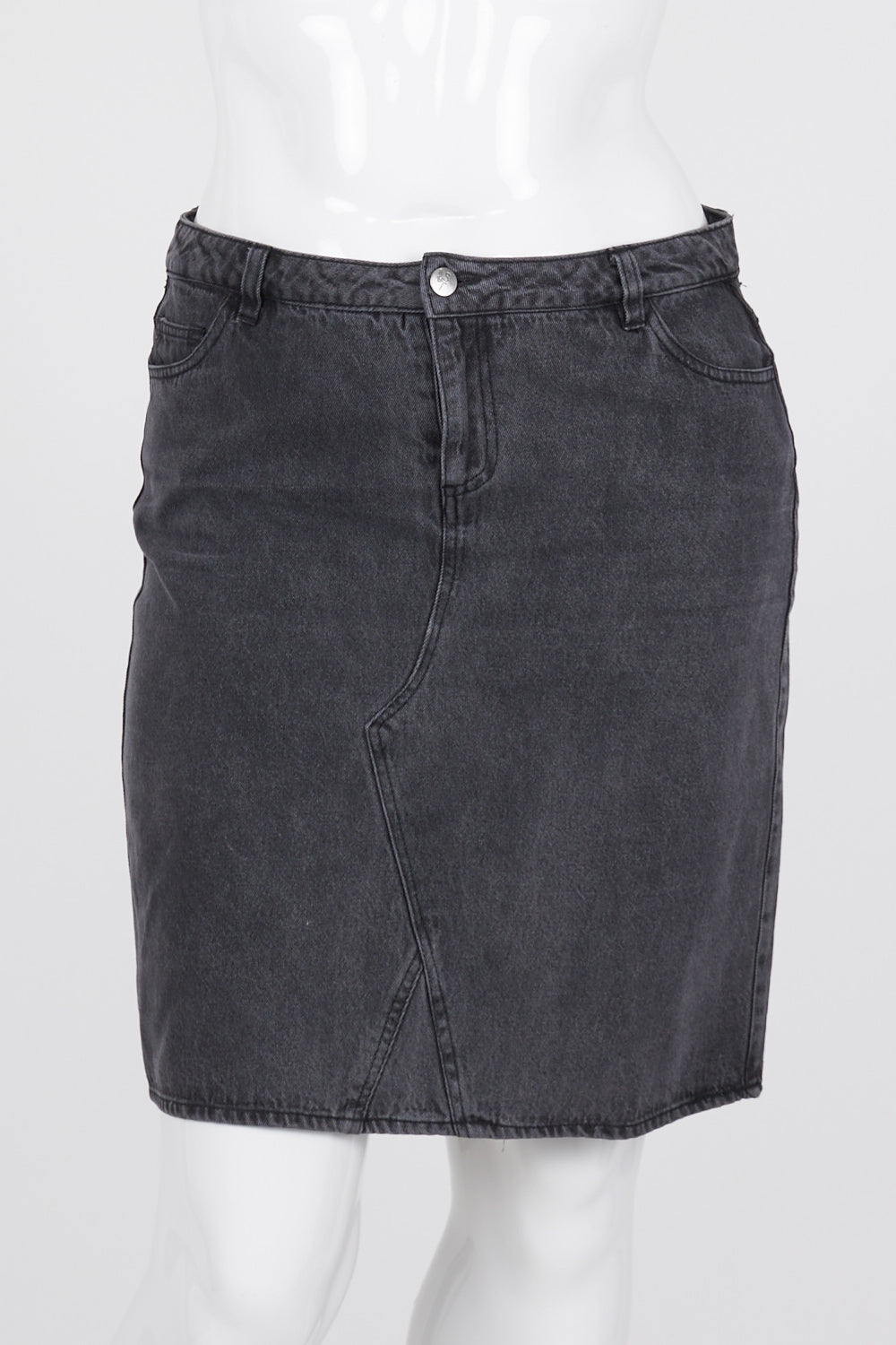 Skin And Threads Grey Denim Skirt XL