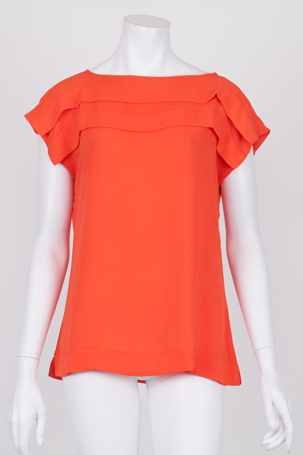 Banana Republic Orange Layered Top S