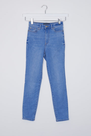 Forever New Blue Kaia High Rise Crop Jeans 4