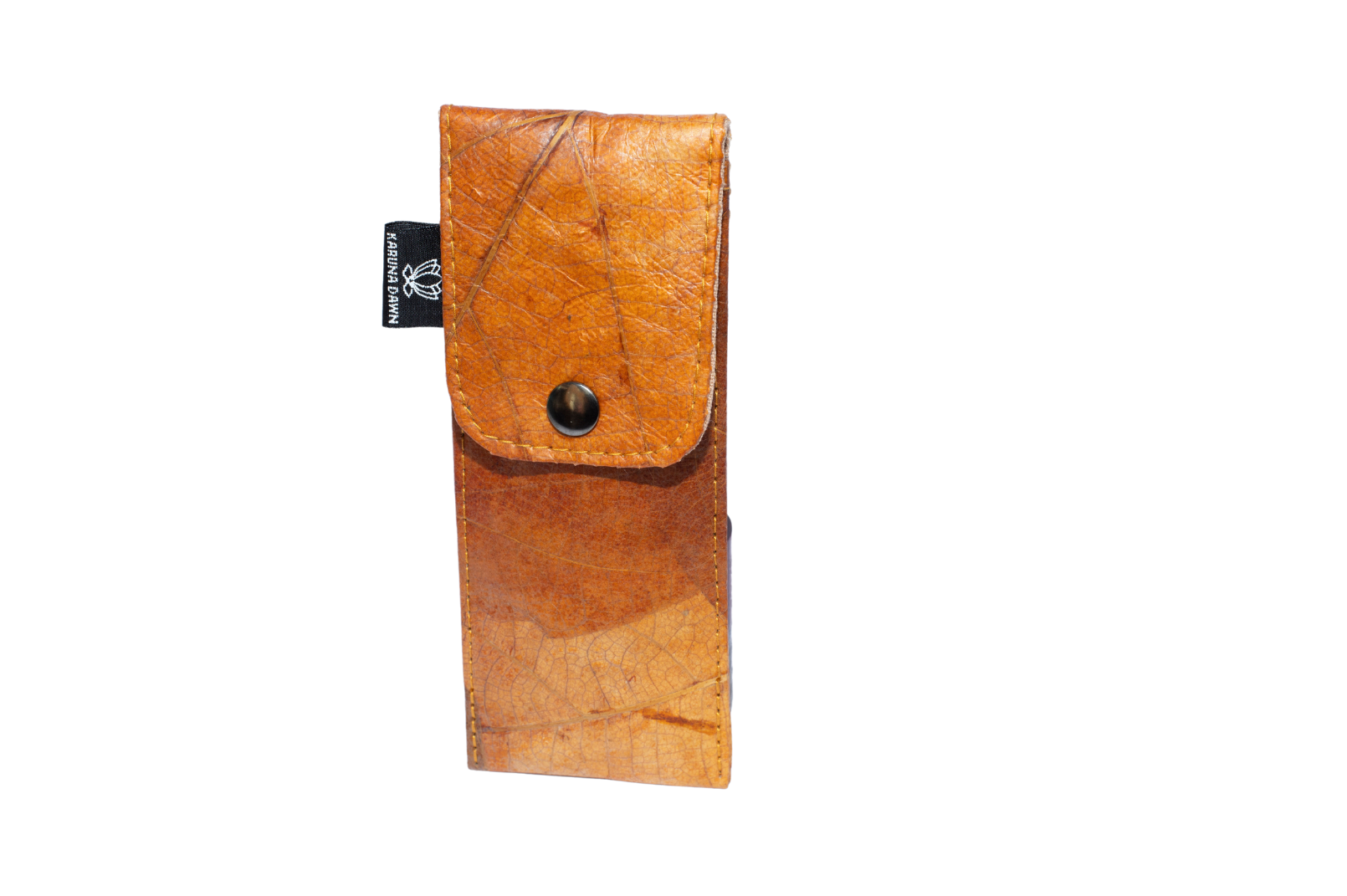 Vegan Leather Pen Holder - Orange