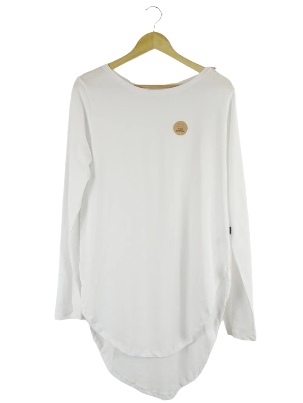 Casa-Amuk-White-Cotton-Long-Sleeve-Teardrop-T-Shirt-8