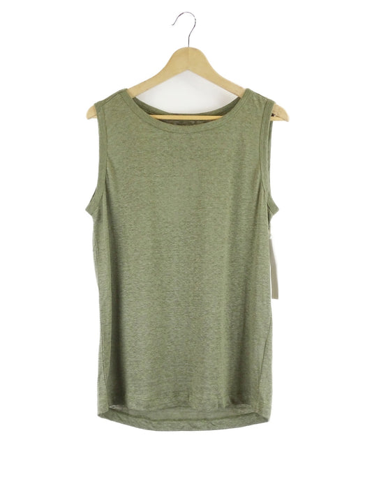 Amelius-'Aceline'-Green-Linen-Tank-Top-XL