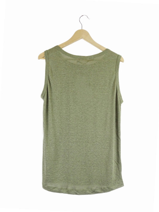 Amelius-'Aceline'-Green-Linen-Tank-Top-XL