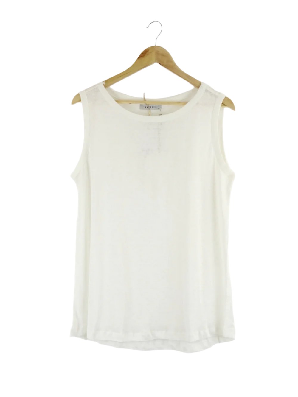 Amelius-'Aceline'-Cream-Linen-Tank-Top-XL