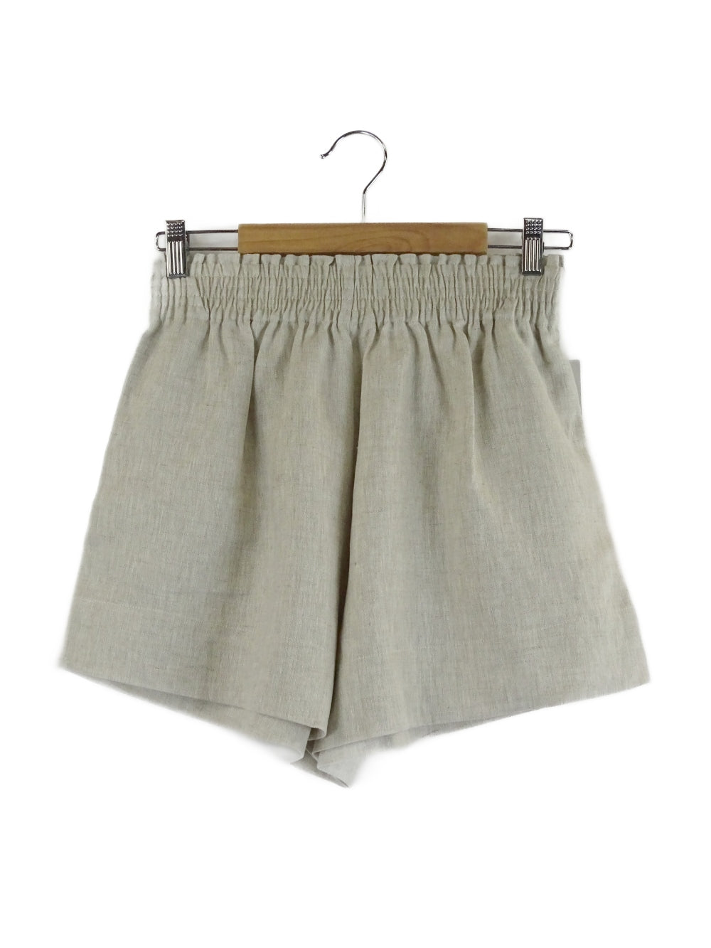 Amelius-'Ada'-Beige-Linen-Shorts-L