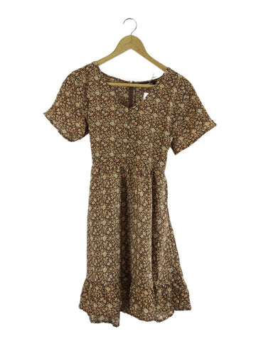 All About Eve 'Harper' Brown Floral Mini Dress 12