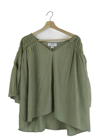 Wish-'Between-Two-Hearts'-Olive-Green-Blouse-14