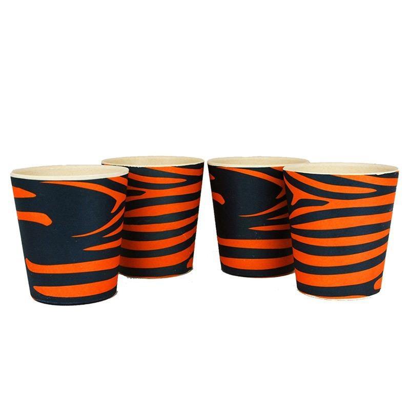 Bamboo Zebra Orange Printed Sipper Cup Zebraful