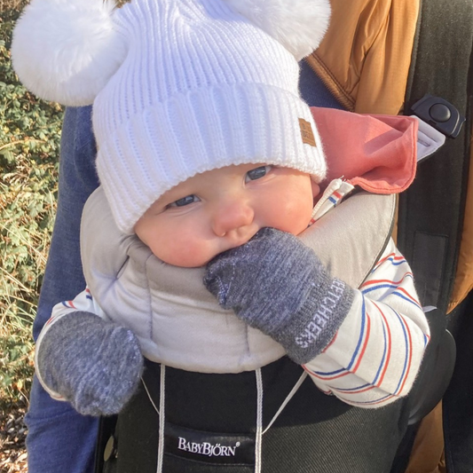 Baby Merino Mittens | Navy