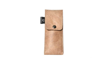 Vegan Leather Pen Holder - Beige