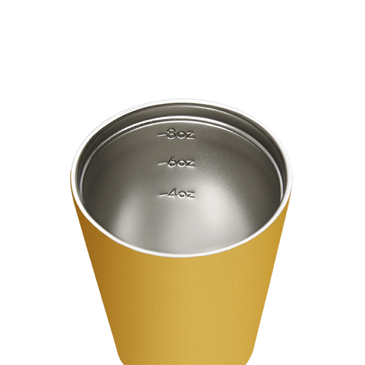 Reusable Cup | Bino | Canary | Stainless Steel | 227ml/8oz