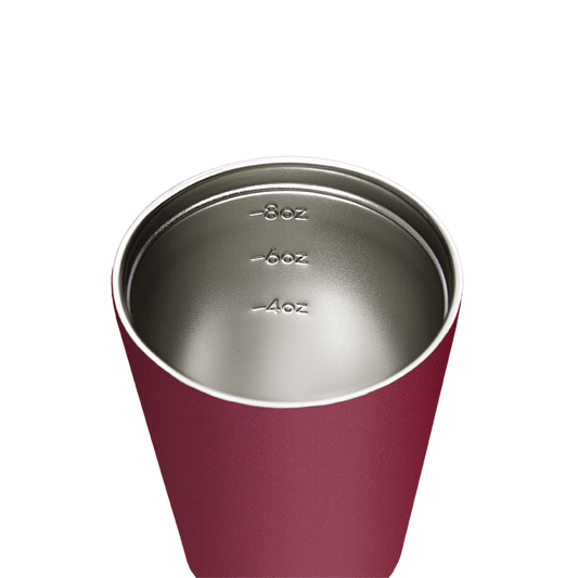 Reusable Cup | Bino | Rouge | Stainless Steel | 227ml/8oz