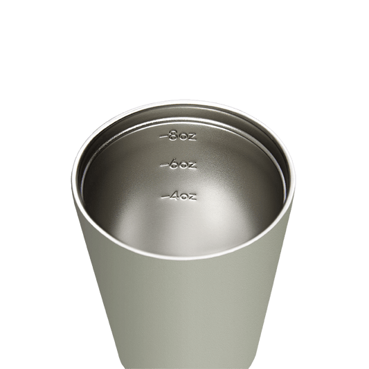 Reusable Cup | Bino | Sage | Stainless Steel | 227ml/8oz