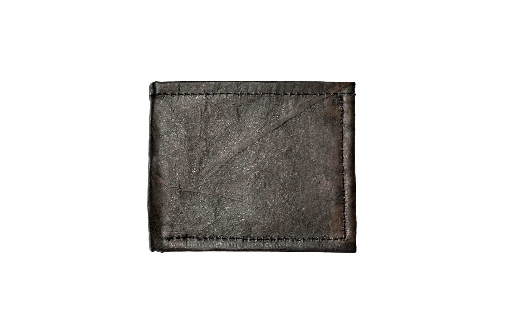 Vegan Leather Wallet - Black Brown