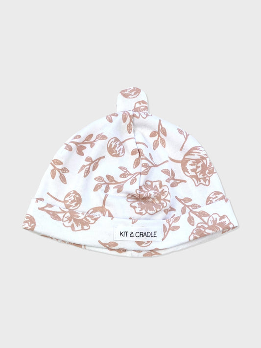 Blush Peony Australian Made Baby Beanie Kit & Cradle