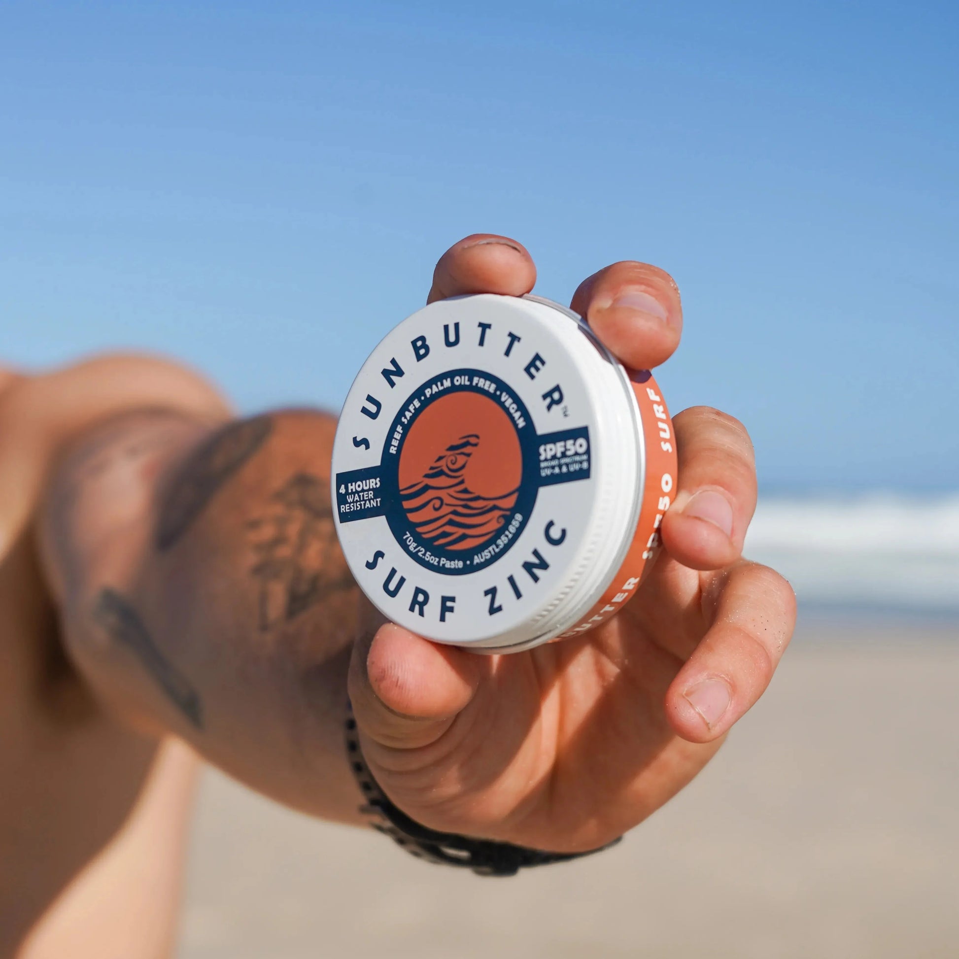 Vegan Surf Zinc SPF50 SunButter Skincare 