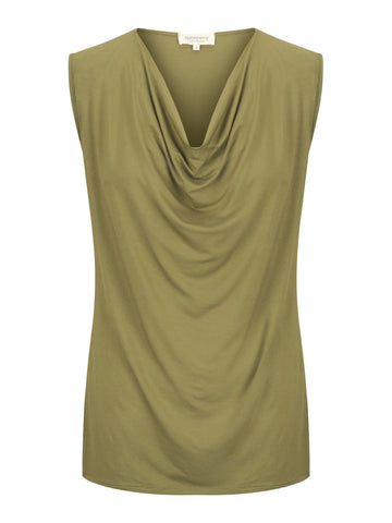 Capri Sleeveless Cowl Neck