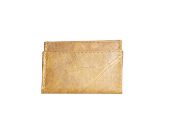 Vegan Leather Card Holder - Mustard