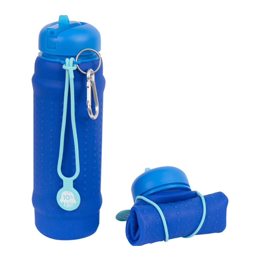 Cobalt, Cobalt + Aquamarine, Collapsible Bottle