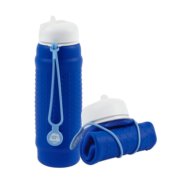 Cobalt, White + Dusty Blue, Collapsible Bottle