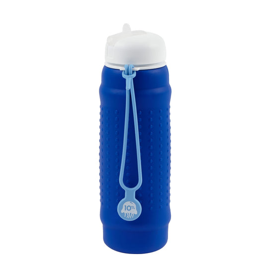 Cobalt, White + Dusty Blue, Collapsible Bottle