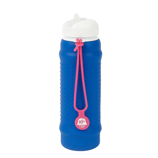 Cobalt, White + Pink, Collapsible Bottle