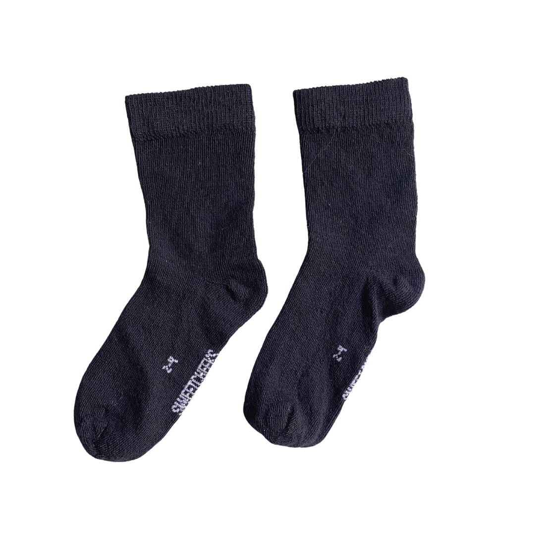 Kids Merino Crew Socks | Navy