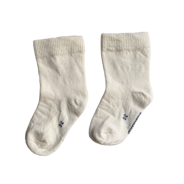 Baby Merino Crew Socks | Vanilla