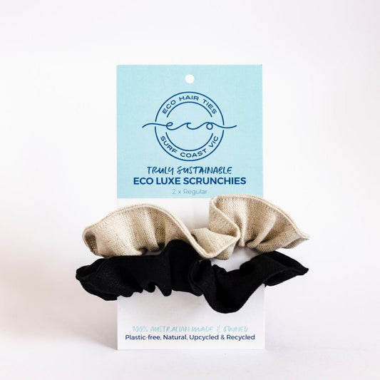 Eco Luxe Linen Hair Bands 2 Pack