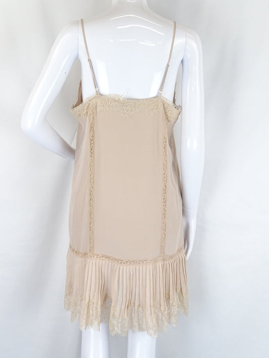 Falcon & Bloom Beige Lace Dress M