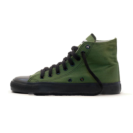 Kids High Top Sneakers, Olive & Black, CLEARANCE STOCK