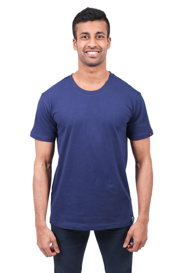 Round Neck T-shirt, Unisex Navy