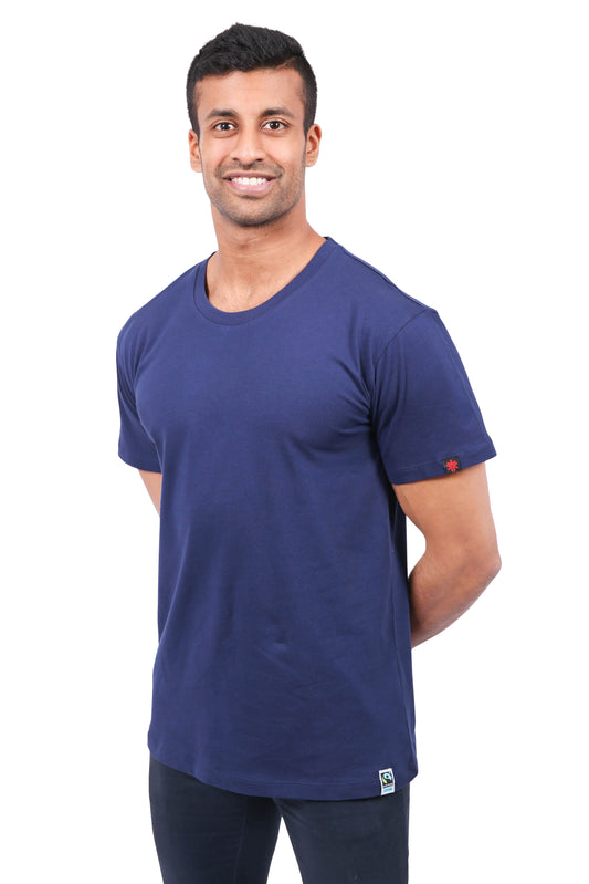 Round Neck T-shirt, Unisex Navy