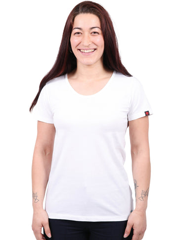 Round Neck T-shirt, Womens White