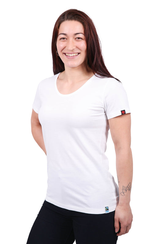 Round Neck T-shirt, Womens White