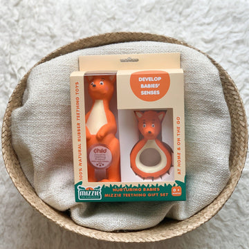 Nurturing Babies Mizzie Teething Gift Set - 100% Natural Rubber Teethers Set