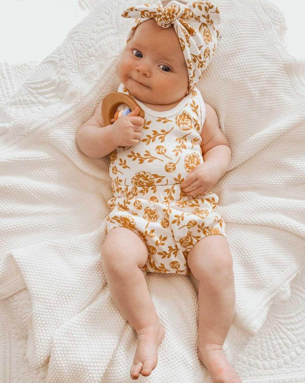 Organic Cotton Bloomers - Golden Peony