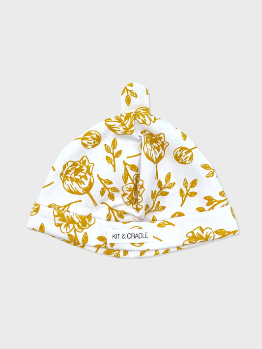 Golden Peony Australian Made Baby Beanie Kit & Cradle