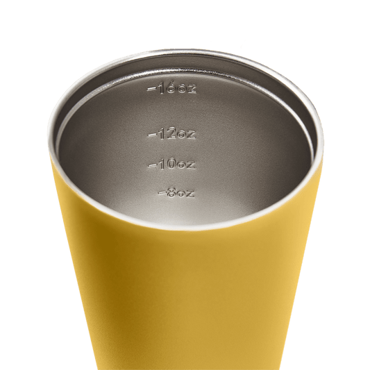 Reusable Cup | Grande | Canary | Stainless Steel | 475ml/16oz