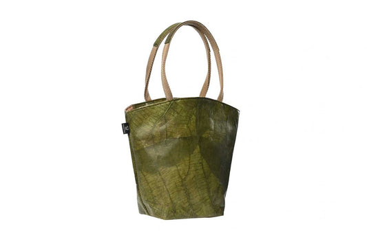 Vegan Leather Tote Bag - Green